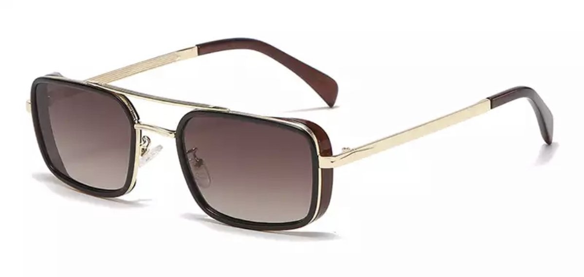 Heren zonnebril - Trendy Brown - Dames zonnebril - Sunglasses - Luxe design - U400 protection - HD