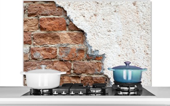 RVS Keuken Muur Olie Spatscherm Blok Cover Anti Splatter Schild, Anti-Spatten Warmte Isolatie Olie Gasfornuis Baffle (Afmeting: 50 * 50 * 50CM