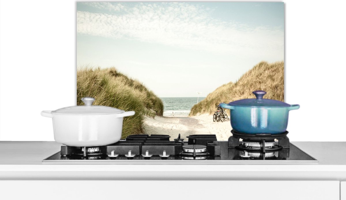 Spatscherm - Duin - Strand - Zee - Natuur - Zand - Spatwand - 60x40 cm - Spatwand