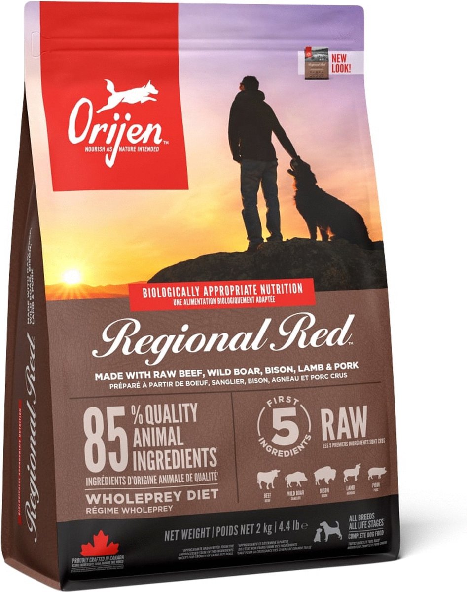 Orijen Whole Prey Regional Red Dog Rund & Zwijn
