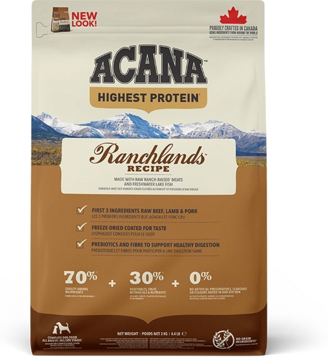 De Kamer belangrijk Ambacht Acana Hondenvoer Highest Protein Ranchland 2 kg | bol.com