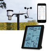 Alecto WS5200 - Station météo professionnelle 6 en 1 avec Wi-fi, app et capteur extérieur sans fil , noir