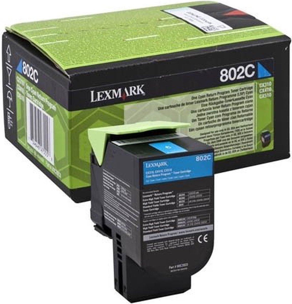 Lexmark Print Cart. 80C2XCE;für CX510de/dhe/dthe cyan;corporate extra high capacity