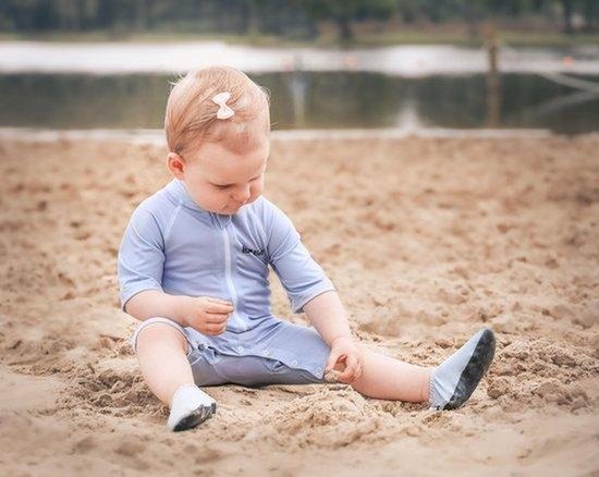 Little Riots - Maillot de bain anti-UV - UPF50+ - Gris Bleu - Taille 86/92