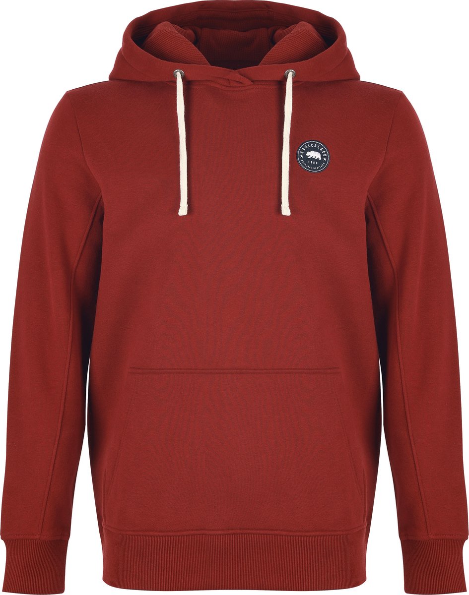 SoulCal - Sweater met Capuchon - Hoodie - Heren - Donker rood - S