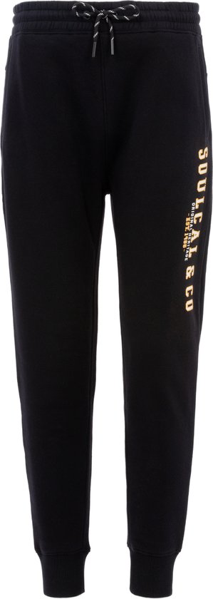 SoulCal - Joggingbroek met hoge boord - Heren - Zwart - Maat XL