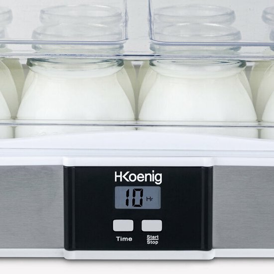 H. Koenig ELY120 - Yoghurtmaker - 12 potjes van H. Koenig — afbeelding 2