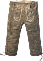 Tannhauser Lederhosen Retro Lang 100% Echt Leder Oktoberfest Heren Lederhosen Man -Leer- Maat 58