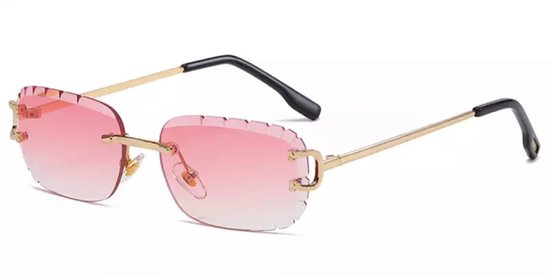 Heren zonnebril - Luxury Gold Pink - Dames zonnebril - Sunglasses - Luxe design - U400 protection - HD