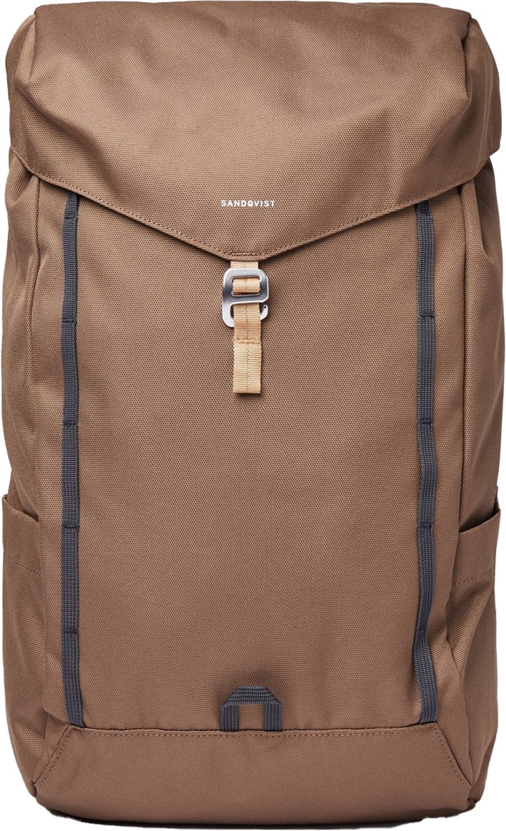Sandqvist Walter Brown Rugzak SQA1924 Zwart 19L 16 Inch Duurzaam