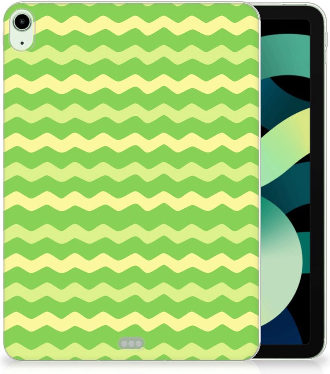 iPad Air (2020/2022) 10.9 inch Hippe Hoes Waves Green