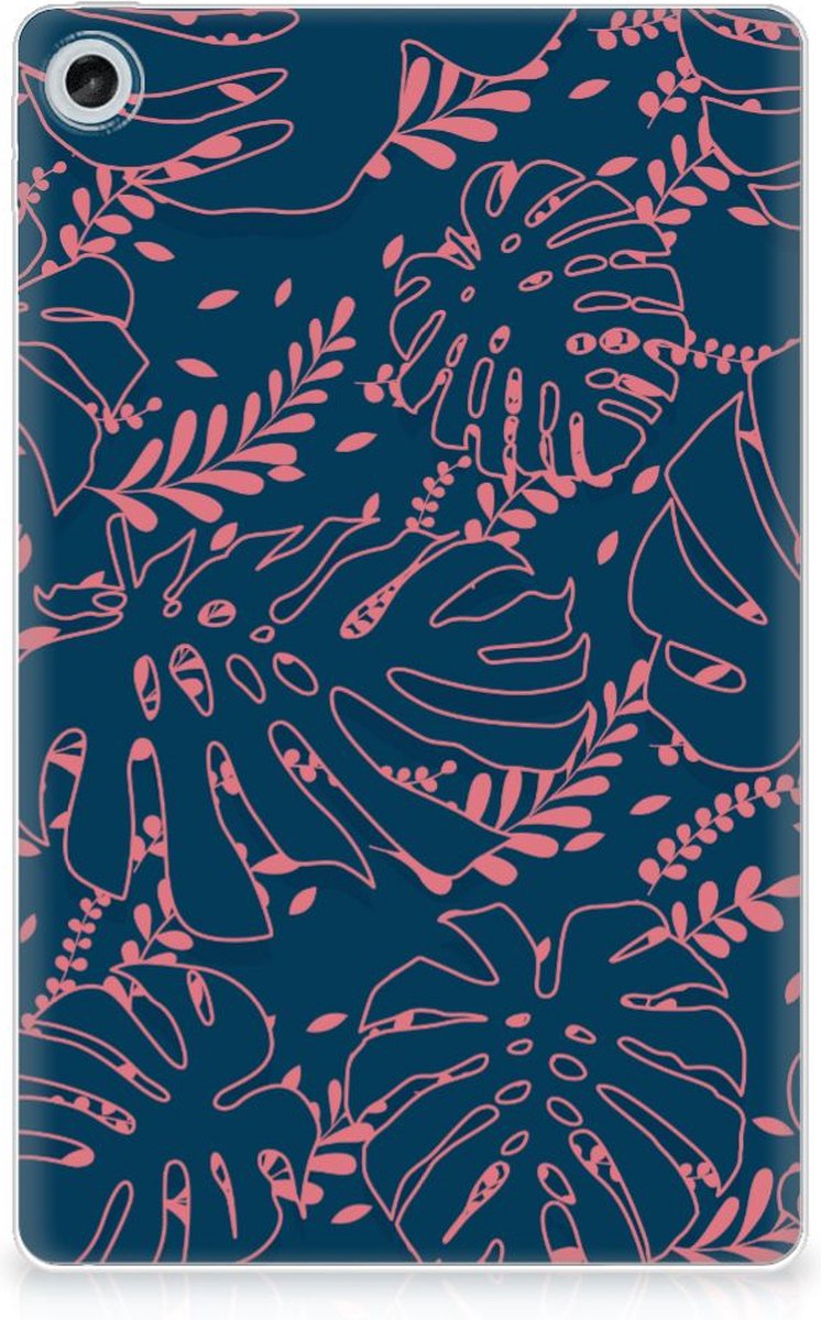 Lenovo Tab M10 Plus (3e generatie) Siliconen Hoesje Palm Leaves