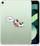 Cover iPad Air (2020/2022) 10.9 inch TPU Case Cow Gepersonaliseerd Cadeau met transparant zijkanten