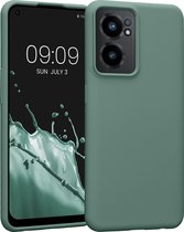 kwmobile telefoonhoesje geschikt voor OnePlus Nord CE 2 5G - Hoesje met siliconen coating - Smartphone case in dennengroen