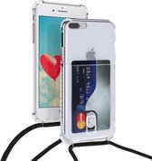 iPhone 7 / 8 Plus Cord Case With Card Holder Cord Zwart - iPhone 8 plus back cover - iPhone 7 plus case - case with card iPhone - oTronica cord case iPhone