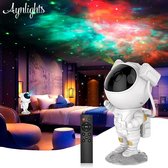 Aynlights®  Astronaut Sterren Projector - 2022 - Groot model 23CM - Galaxy Projector - Sterrenhemel - Star Projector - Sterren lamp - Nachtlamp - Afstandsbediening