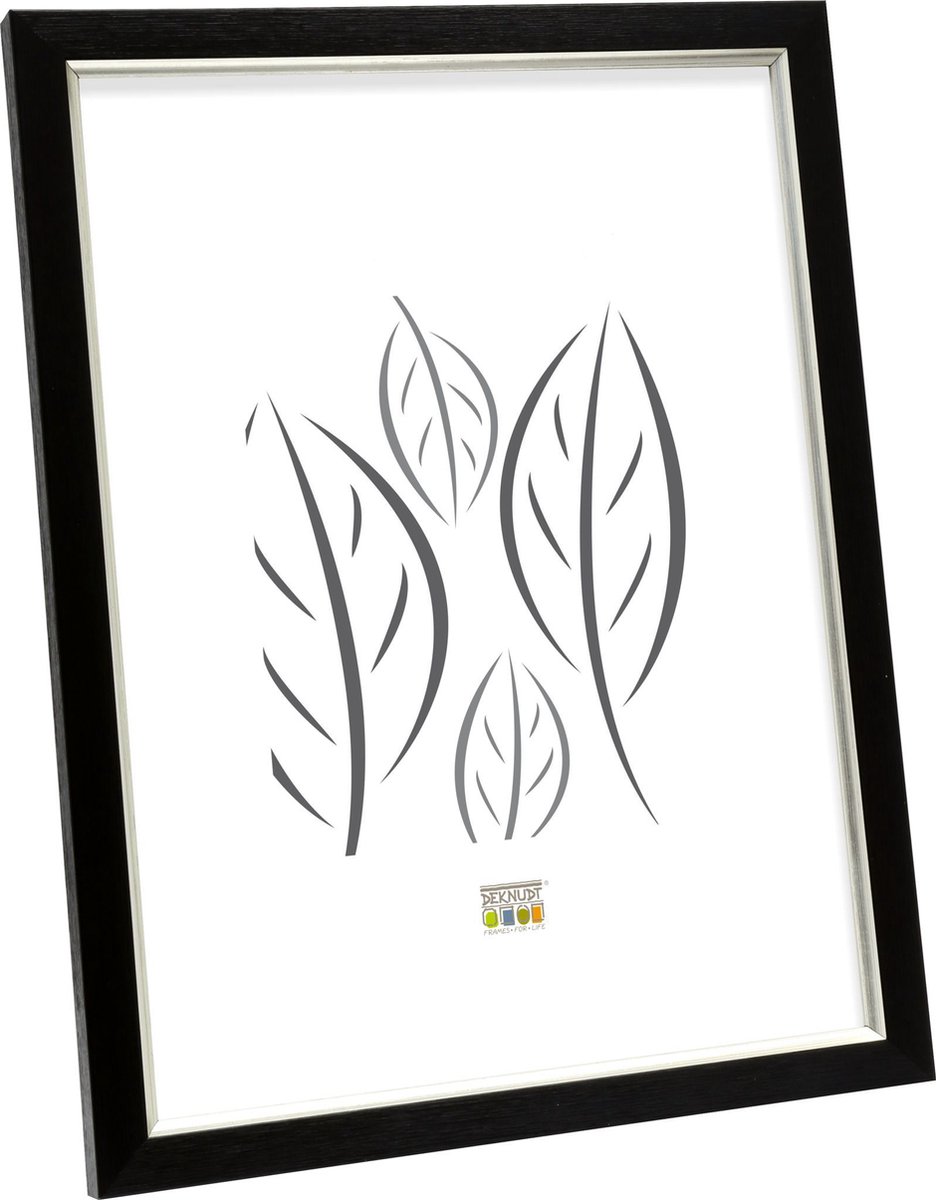 Deknudt Frames fotolijst S46AF2 - zwart met biesje - foto 30x40 cm