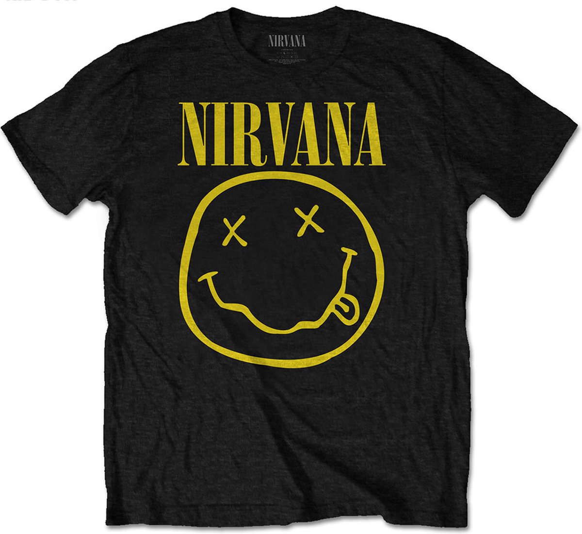Nirvana kindershirt – Smiley logo 1-2 jaar