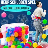 Allernieuwste Heup Schudden Balletjes Spel Box - Party Behendigheidspel - Vakantie Vrije Tijd Spelletjes - Hip Shake Box - Met 30 tafeltennis ballen