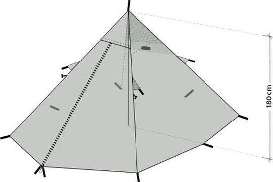 DD SuperLight Pyramid Tent Family Size - DD Hammocks