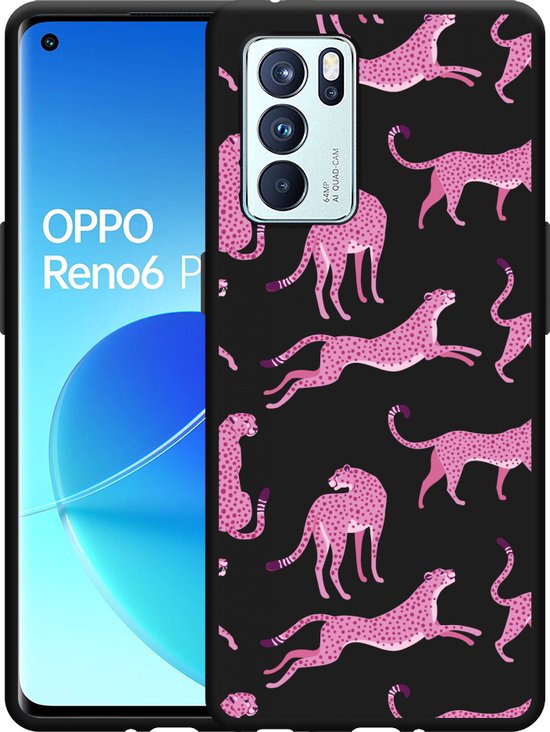 EASSGU Custodia per OPPO Reno6 Pro 5G (6.55 Inches), Cover Morbida in Silicone TPU - Nero