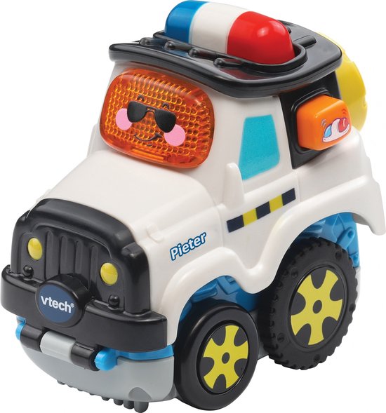 VTech Toet Toet Auto's Press & Go Pieter Politieauto - Educatief Babyspeelgoed - 1 tot 5 Jaar