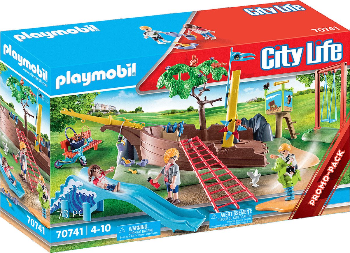 PLAYMOBIL City Life Avontuurlijke speeltuin met scheepswrak - 70741 |  bol.com
