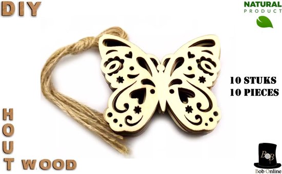 Foto: Bob online 10 stuks laser gesneden houten vlinders koord vlinder versiering diy houten vlinder ambachten houten vlinders decoratieve vlinders hollowed out wooden butterflies wooden butterflies vlinder ornamenten scrapbooking