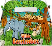 Kidsbox wilde beesten - 50 stuks - traktatie doos - menubox - uitdeeldoosjes - traktatiedoosjes - kinderfeest