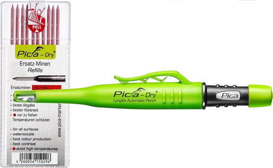 Pica 3030 Dry Longlife Markeerpotlood - 125mm - Grafiet (1st