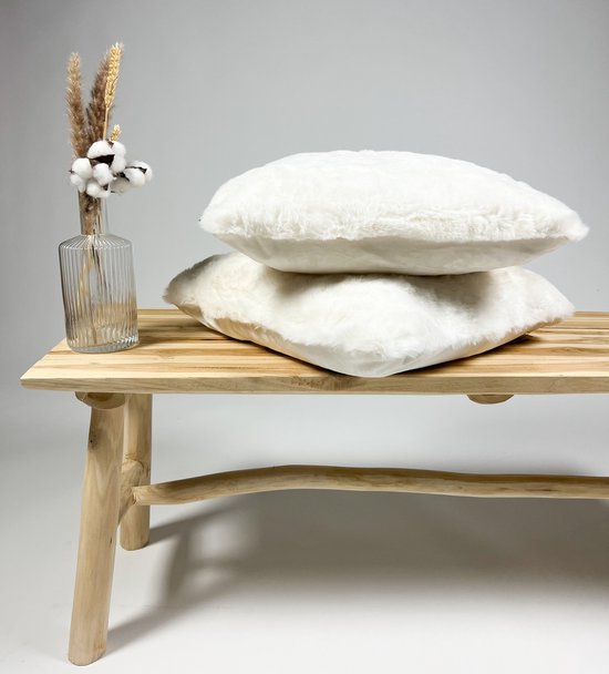 Dutch Décor ZAYA - Housse de coussin 45x45 cm - Snow White - Blanche