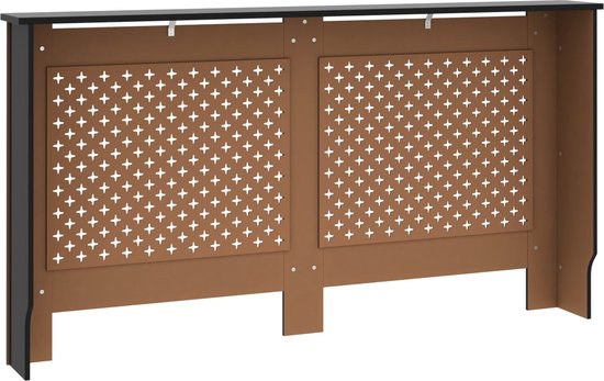 vidaXL Radiatorombouw 112x19x81.5 cm MDF wit