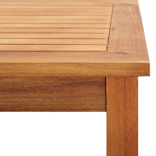 Table de jardin 60x60x36 cm bois d'acacia massif