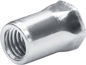 GOEBEL® - 250 x Blindklinkmoeren M 5 - RVS V2A / A2 (AISI 302) (Ø x L) 7,0 mm x 14,0 mm - Klein verzonken kop Deelszeskant schacht - Schacht einde Open - GO-NUT - 7550512200 - Linkmoeren - Klinkmoeren - Blindmoeren