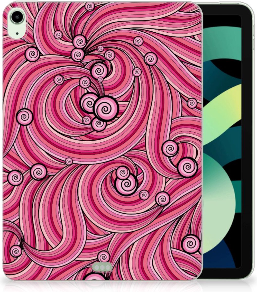 iPad Air (2020/2022) 10.9 inch Tablethoes Swirl Pink