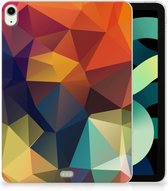 Hoesje iPad Air (2020/2022) 10.9 inch Print Case Polygon Color met transparant zijkanten