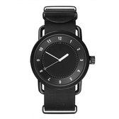 Canvas Horloge Zwart | Nylon | Ø 38 mm | Fashion Favorite