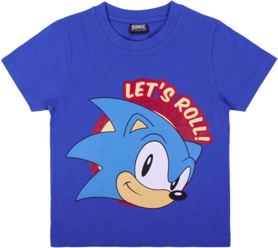 Sonic the Hedgehog t-shirt - blauw - Maat 152 / 12 jaar