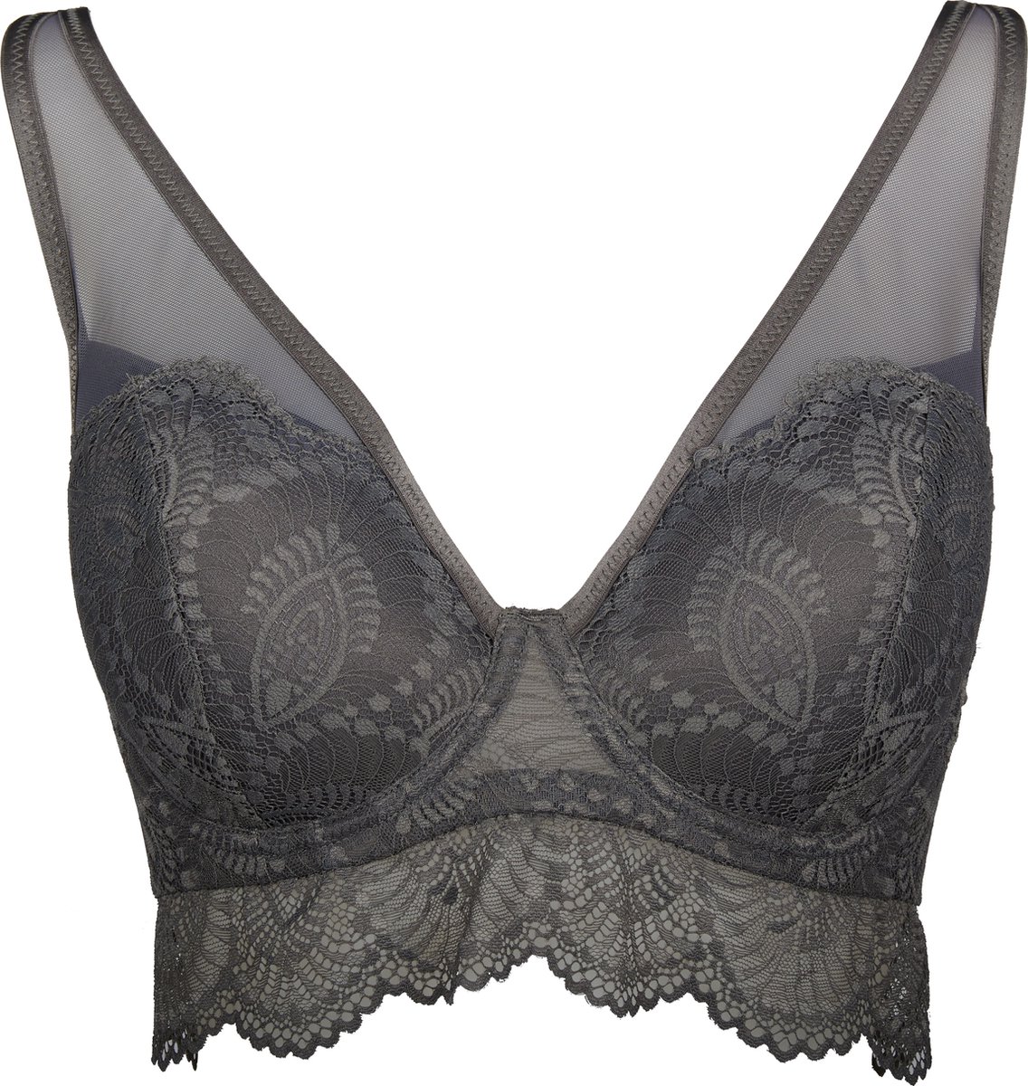 After Eden D-Cup & Up Djuly Longline Beha Silver Grijs
