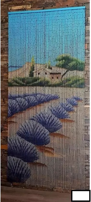 Vliegengordijn/deurgordijn bamboe hulzen - Lavendel - 90x200cm