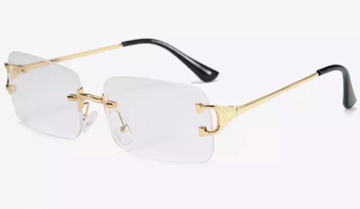 Heren zonnebril - Summer Gold Clear - Dames zonnebril - Sunglasses - Luxe design - U400 protection - HD