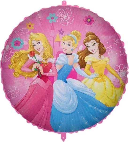 Folie ballon Disney Princess, Assepoester, sneeuwwitje, heliumballon, Kindercrea