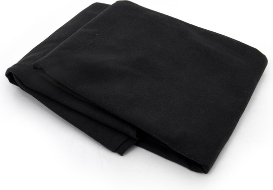 Nappe Raved Zwart /Nappe Elof 180ø ronde - 100% coton - Lavable