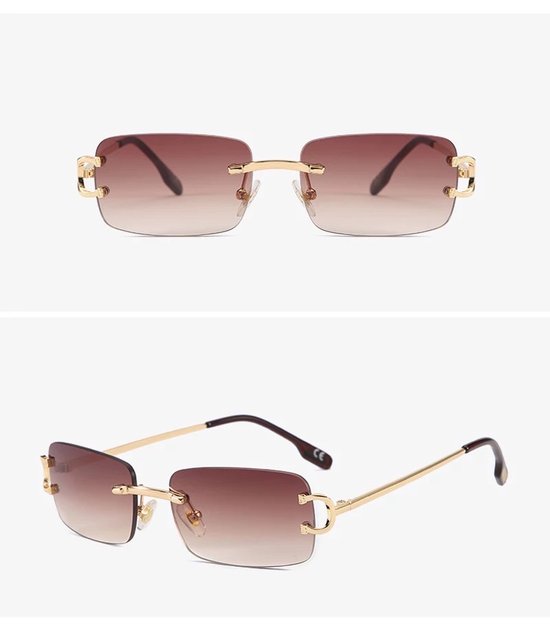 Heren zonnebrillen - Gold Brown - Dames zonnebrillen - Sunglasses - Luxe design - U400 protection - HD van Merkloos — afbeelding 2