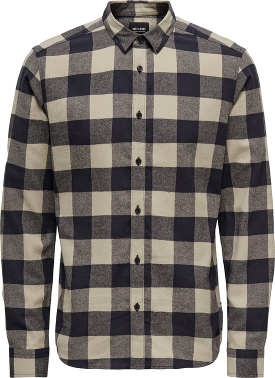 ONLY & SONS ONSGUDMUND LS CHECKED SHIRT NOOS Heren Overhemd - Maat L
