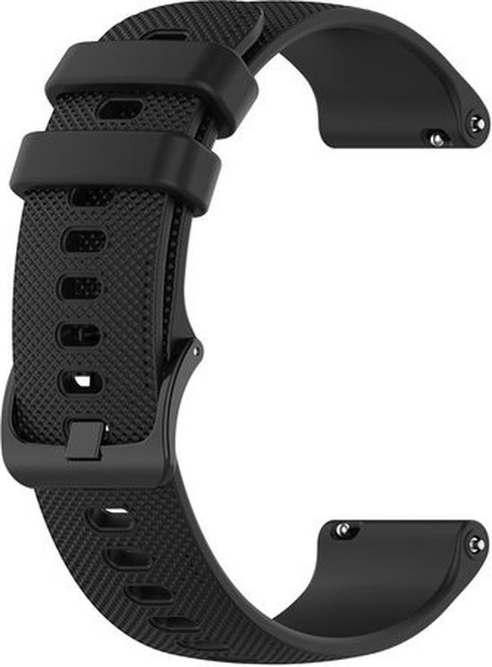 Strap-it Xiaomi Watch S1 Bracelet en silicone de luxe - Noir