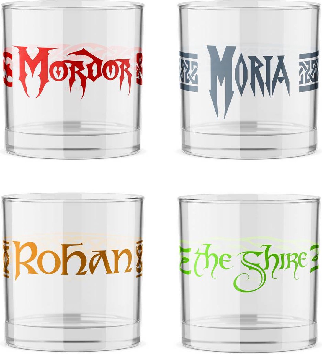 Lord of the Rings Set of 4 Shot Glasses