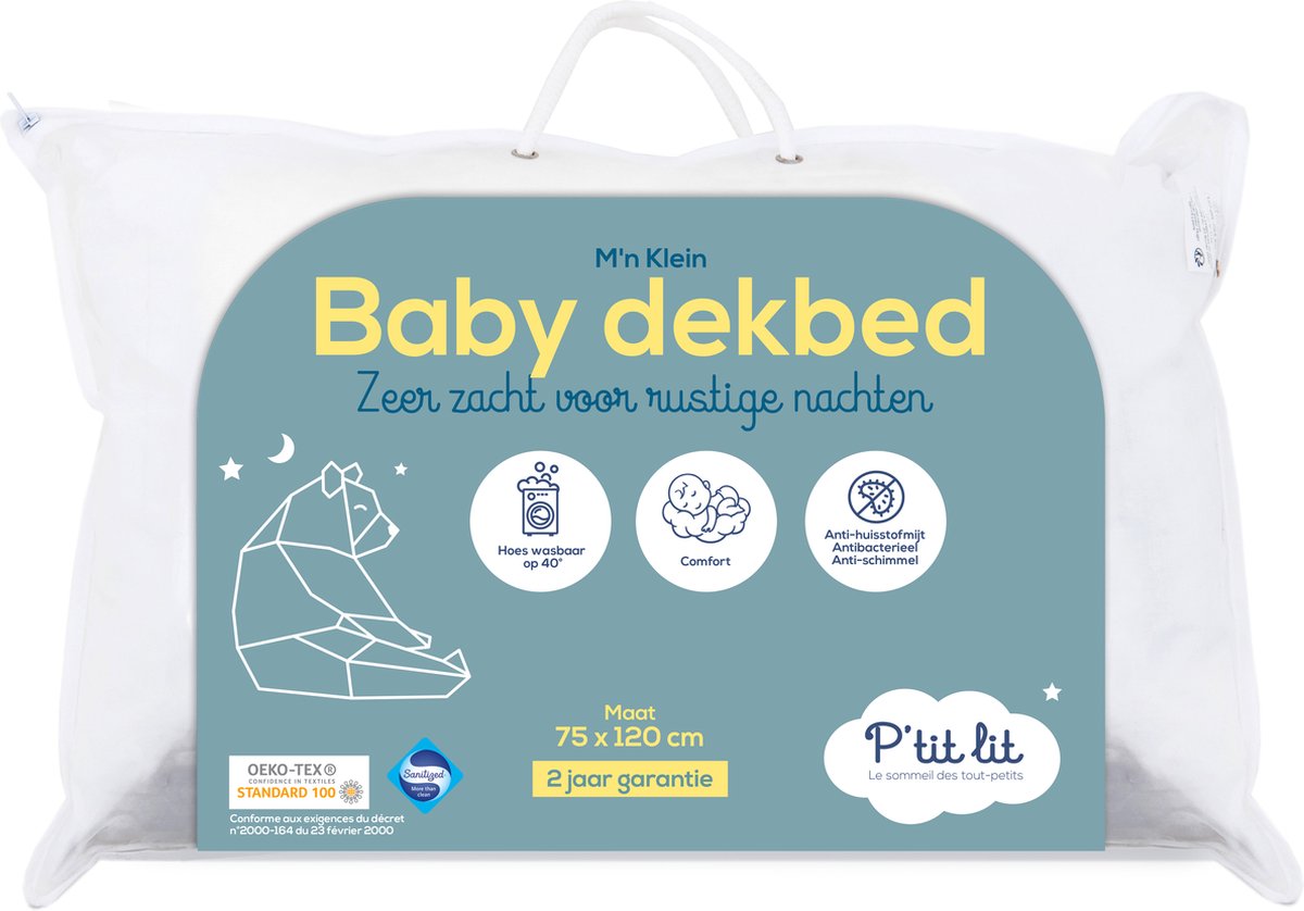 Normaal gesproken som nakoming Baby Dekbed | Peuter / Kleuter - 75x120 cm - Anti-allergisch - Ideaal voor  bed 60x120... | bol.com