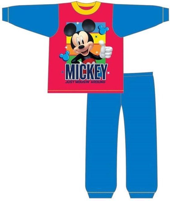 Mickey Mouse pyjama - maat 92 - 100% katoen - Disney pyama | bol.com