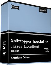 Livello Hoeslaken Splittopper Jersey Excellent Light Blue 250 gr 180x200 t/m 200x220